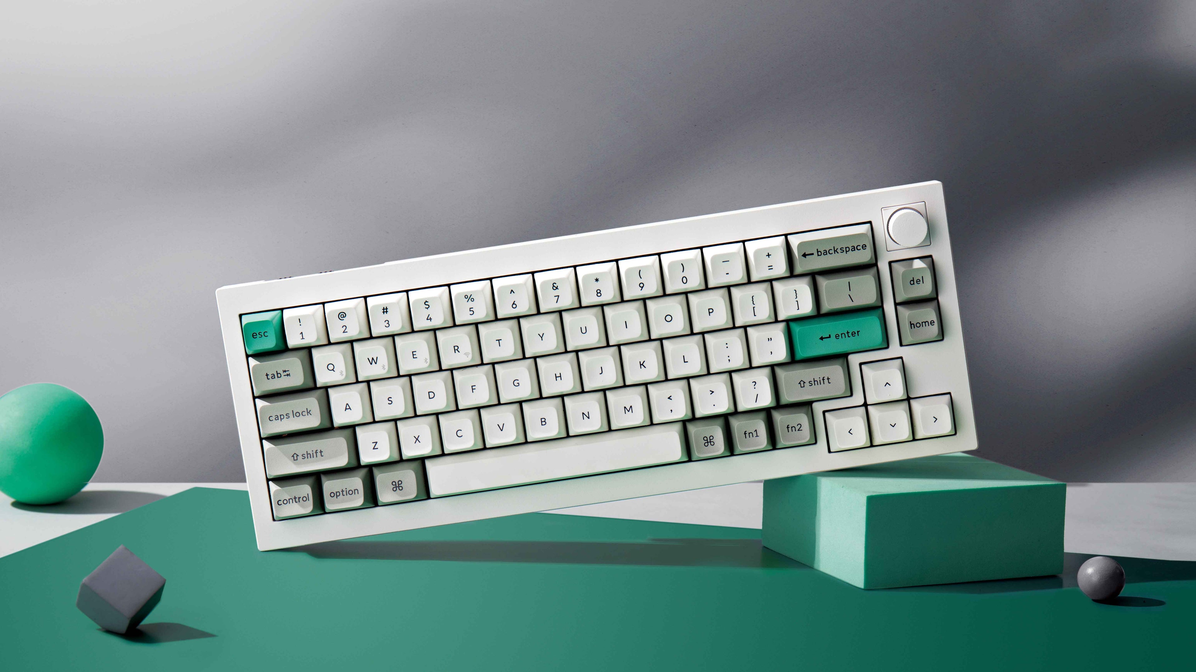 Keychron Q5M-P1 QMK/VIA Wireless Custom Keyboard – Shell White