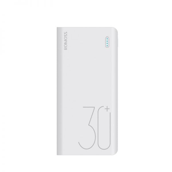 Romoss Sense8+ 30000mAh Fast Charge Power Bank – White