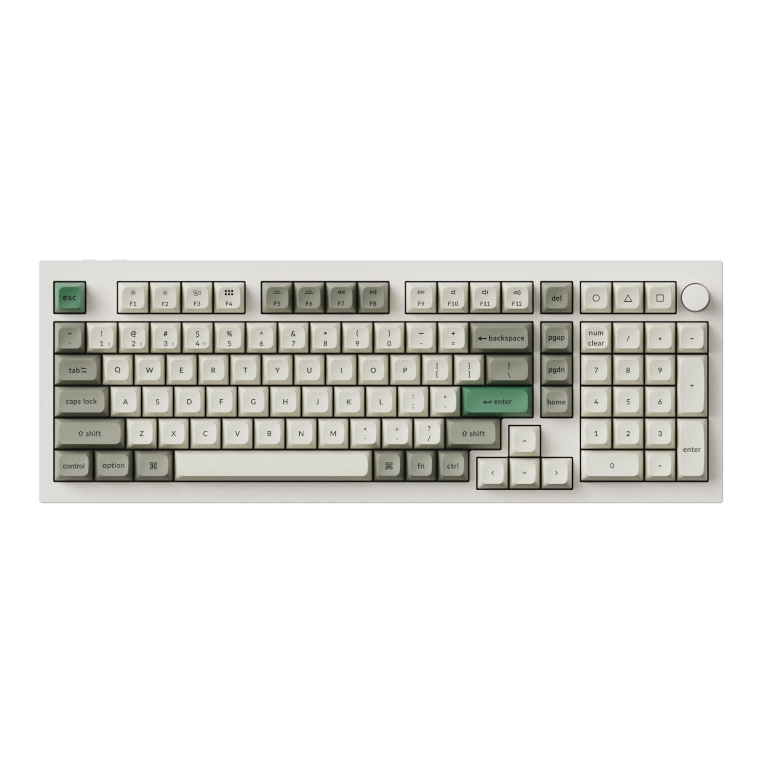 Keychron Q5M-P1 QMK/VIA Wireless Custom Keyboard – Shell White